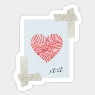 xoxo Valentines day Sticker